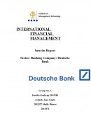 Deutsche Bank - International Financial Management