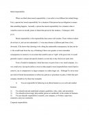 Moral Responsibility