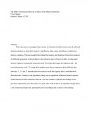 The Effect of Distractor Intervals on Short-Term Memory Retention