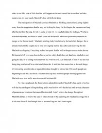 Fate Vs Free Will Macbeth Essay