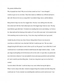 an essay on fear