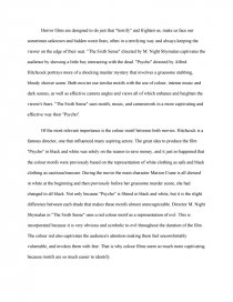 comparison essay the sixth sense and psycho essay psycho essay