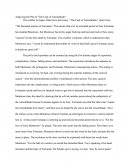 Analyzing the Plot of "the Cask of Amontillado"