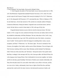 book review essay on the great gatsby book review essay on the great gatsby