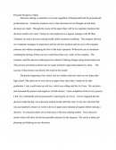 Personal Perspective Paper