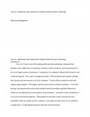 Visa Inc - Marketing Audit Approach for Digital Global Payments Technology