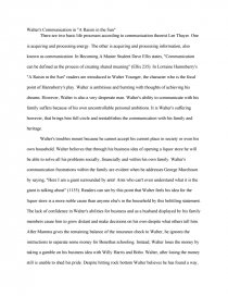 Реферат: Walter In A Raisin In The Sun Реферат: Walter In A Raisin In The Sun