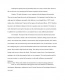 Theories of Personality