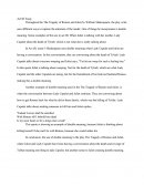 The Tragedy of Romeo and Juliet by William Shakespeare