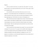 Essay on Plagiarism