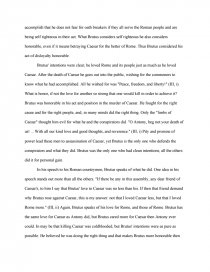 Реферат: Brutus An Honorable Man Essay Research Paper