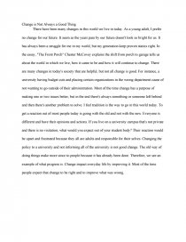 be the change you want to see in others essay