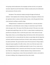 feminist criticism essay on a rose for emily
