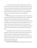 National Differences and Host Country Effects
