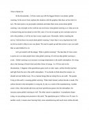 Global Warming Essay