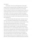 Global Warming Essay