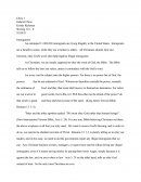 Argumentative Essay - Immigration