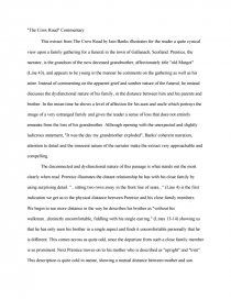 what is a commentary in an essay