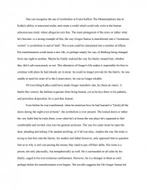 Реферат: Kafka Essay Research Paper The Metamorphosis by