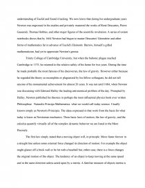 Реферат: Sir Isaac Newton Essay Research Paper By