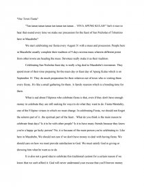 filipino celebrations and traditions facts about fiesta