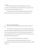 Company Analysis of Our Division