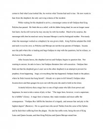 Реферат: King Oedipus Excessive Pride Essay Research Paper