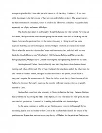Реферат: King Oedipus Excessive Pride Essay Research Paper
