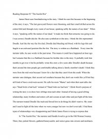 Реферат: The Scarlet Ibis Essay Research Paper The