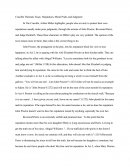 Crucible Thematic Essay: Reputation, Moral Pride, and Judgment