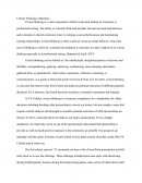 Critical Thinking in Business