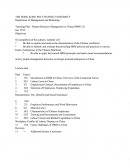 Teaching Plan - Human Resource Management in China (mm4121)