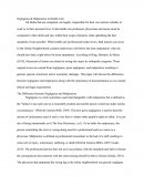 Negligence and Malpractice in Health Care