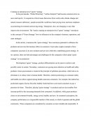 Creating Green Stratigy