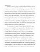 Audience Analysis Paper