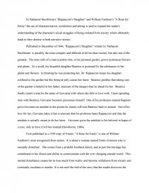 A rose for emily comparison essay a rose for emily introduction paragraph