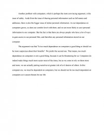 dependence on computers good or bad essay dependence on computers essay