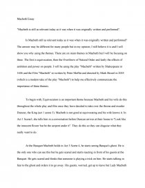 Реферат: Compare And Contrast Macbeth Реферат: Compare And Contrast Macbeth