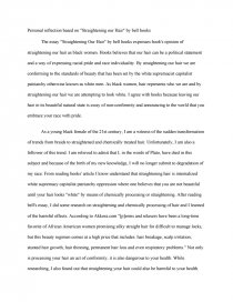 bell hooks straightening your hair