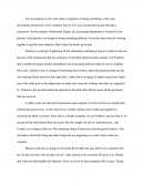 Accounting Cycle Paper