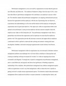 Performance Management