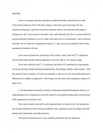 Strengths and weaknesses of the tesco s methods of attracting and recruiting candidates job advertisement tesco