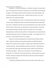 essay fahrenheit 451