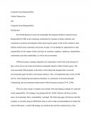 Corporate Responsibility