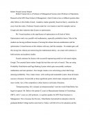 Robert Freund Lecture Report