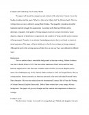 Compare and Contrasting Two Literary Works