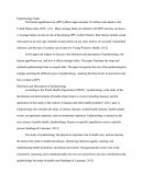 Definition and Description of Epidemiology