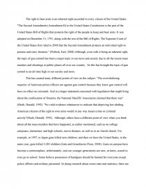 Реферат: Second Amendment Essay Research Paper The Second