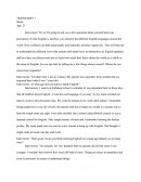 Transcript of Interview