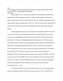 An Investigation of Light Dependent Reaction in Photosynthesis